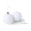 Branded Christmas Baubles White